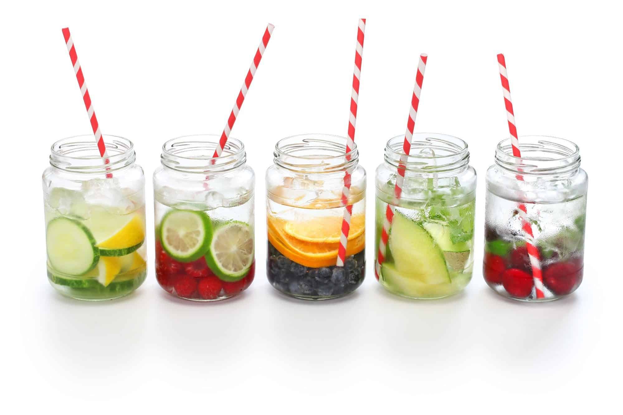 Agua con infusion de frutas