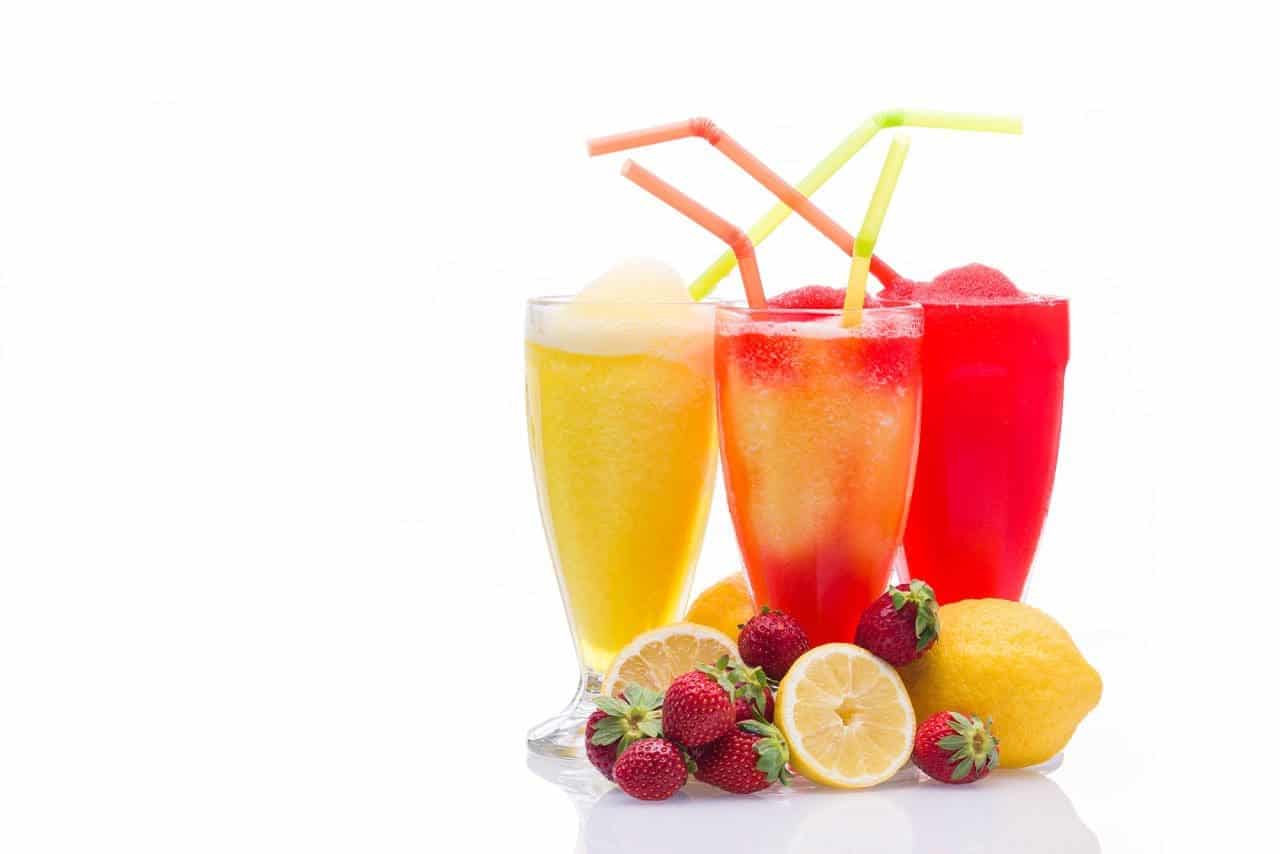 Granizado de fresa y lima